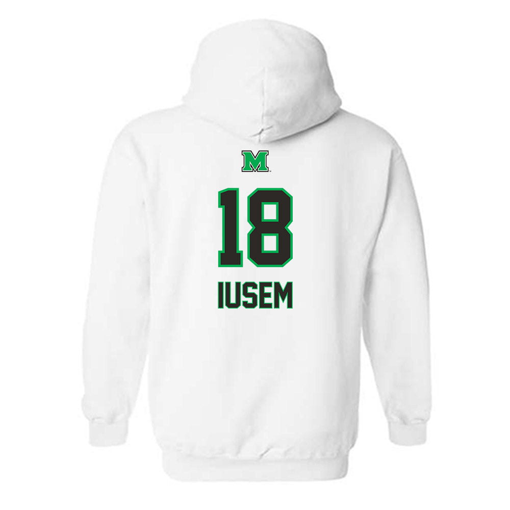 Marshall - NCAA Men's Soccer : Agust�n Iusem - Generic Shersey Hooded Sweatshirt