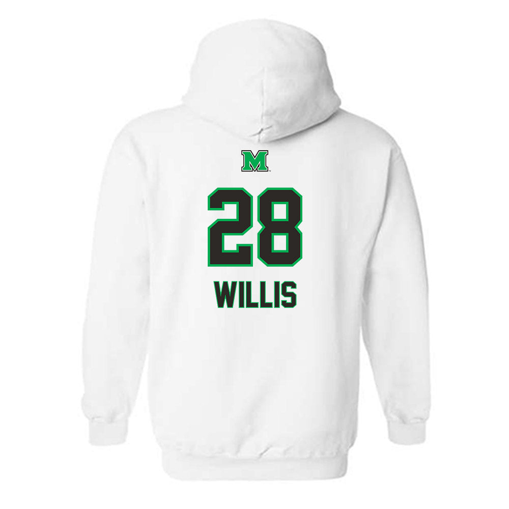 Marshall - NCAA Football : AD Willis - Generic Shersey Hooded Sweatshirt-1