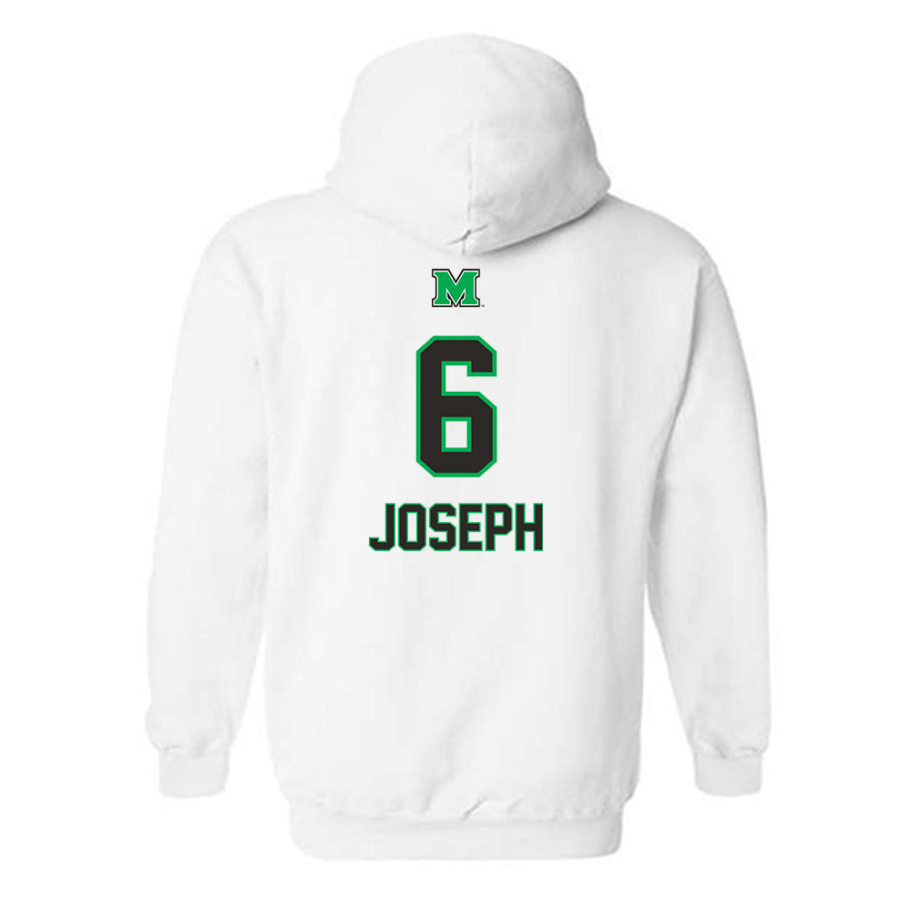 Marshall - NCAA Men's Basketball : Landen Joseph - Generic Shersey Hooded Sweatshirt-1