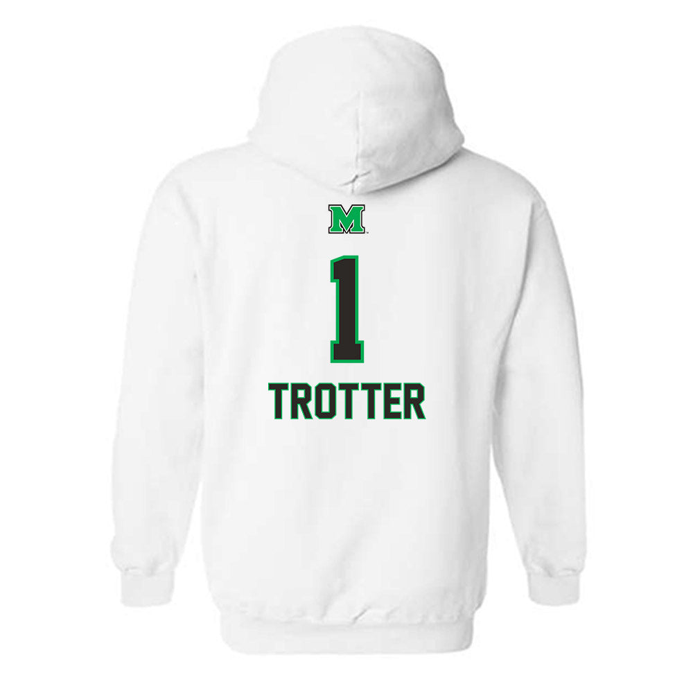 Marshall - NCAA Football : Boogie Trotter - Generic Shersey Hooded Sweatshirt-1