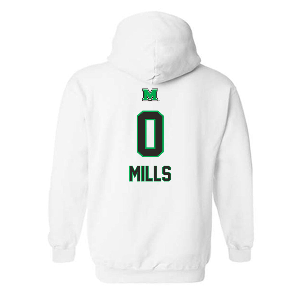 Marshall - NCAA Men's Soccer : Aden Mills - Generic Shersey Hooded Sweatshirt