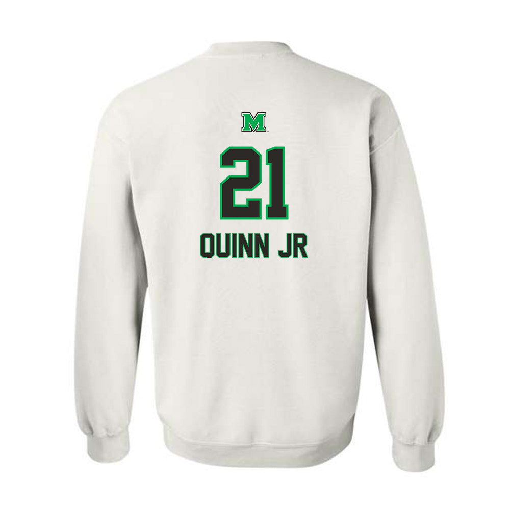 Marshall - NCAA Football : Anthony Quinn Jr - Generic Shersey Crewneck Sweatshirt-1