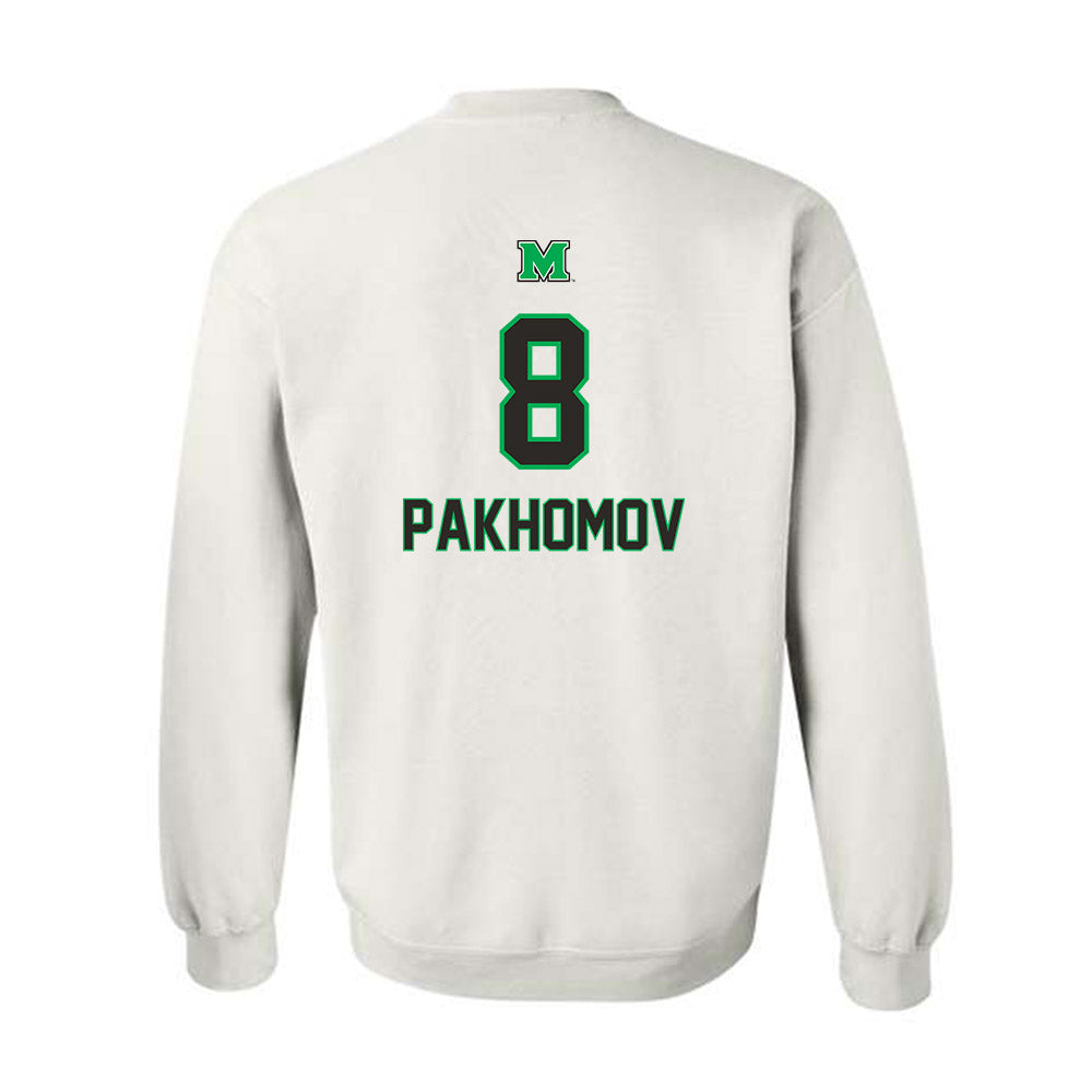 Marshall - NCAA Men's Soccer : Kirill Pakhomov - Generic Shersey Crewneck Sweatshirt-1