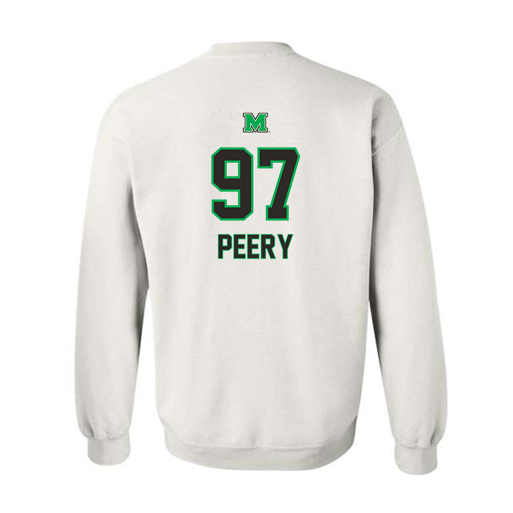 Marshall - NCAA Football : Marco Peery - Generic Shersey Crewneck Sweatshirt