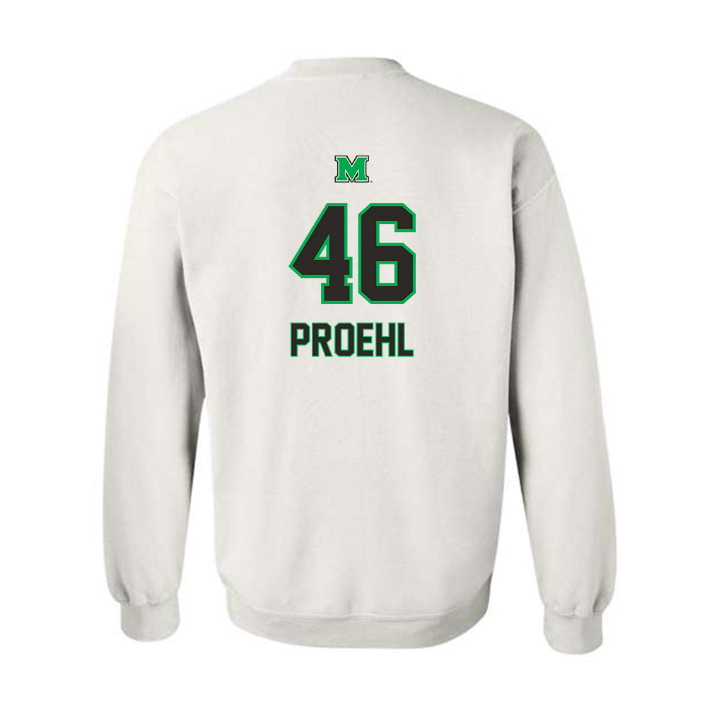 Marshall - NCAA Baseball : Luke Proehl - Generic Shersey Crewneck Sweatshirt-1