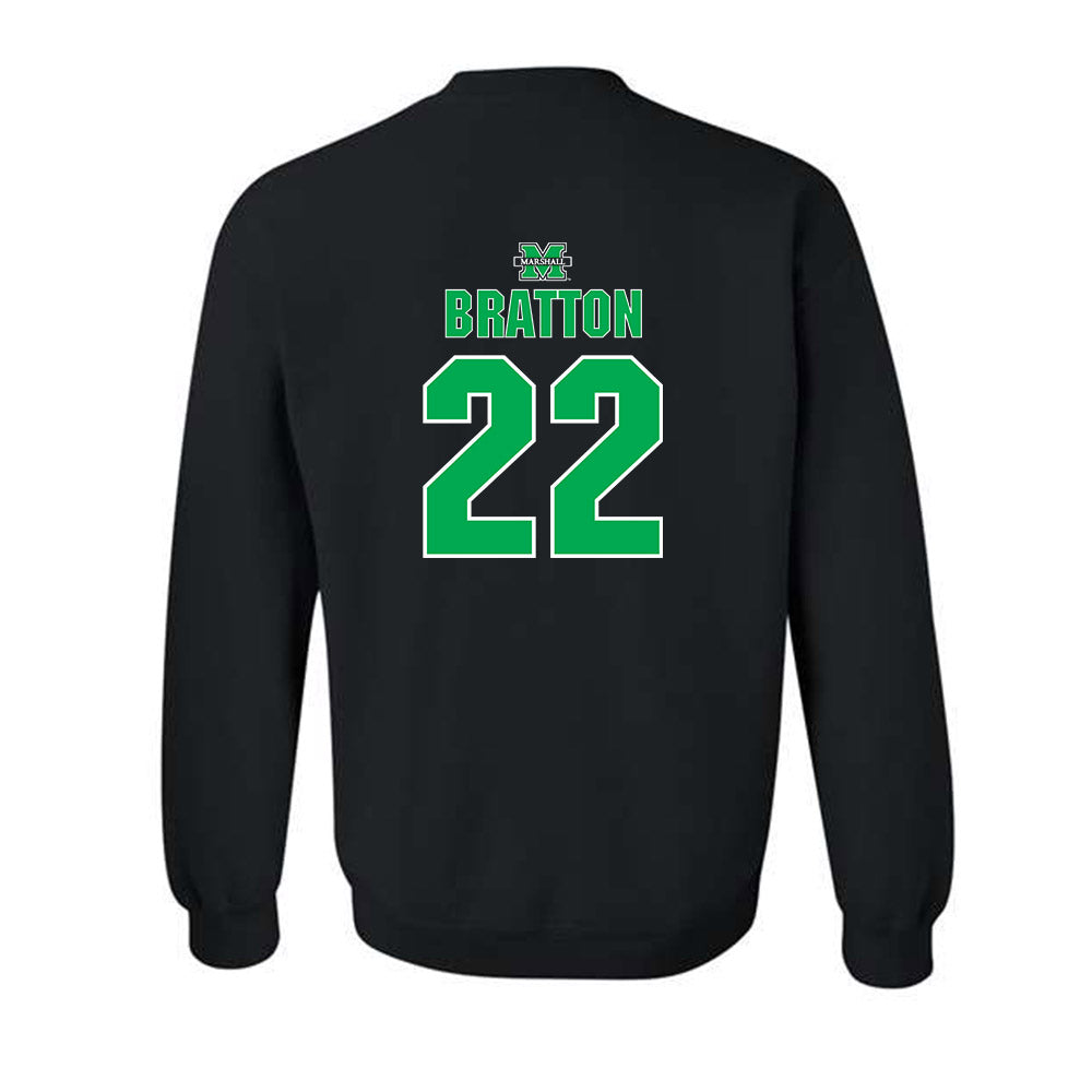 Marshall - NCAA Women's Basketball : Emily Bratton - Sports Shersey Crewneck Sweatshirt-1