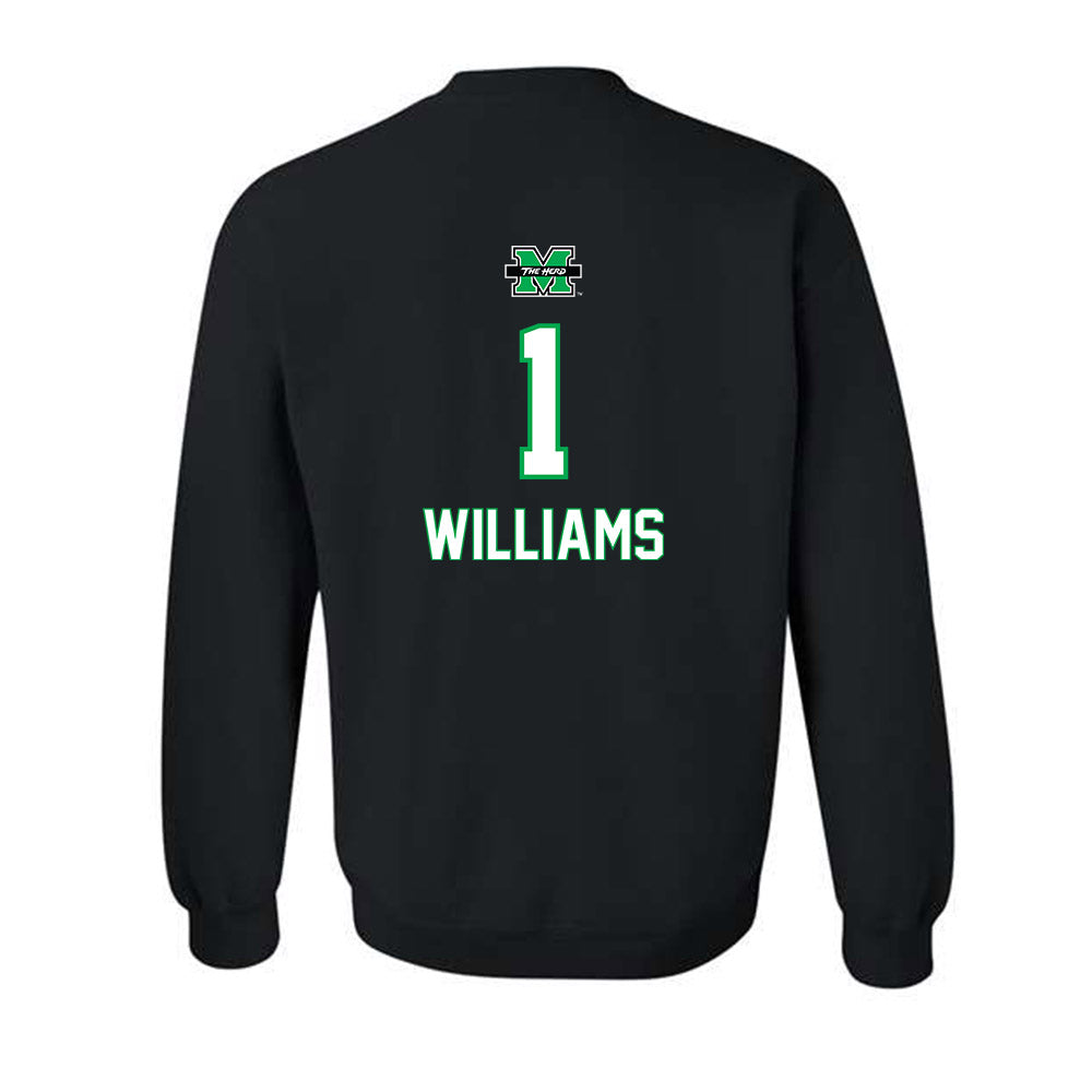 Marshall - NCAA Women's Basketball : TreShondra Williams - Generic Shersey Crewneck Sweatshirt-1