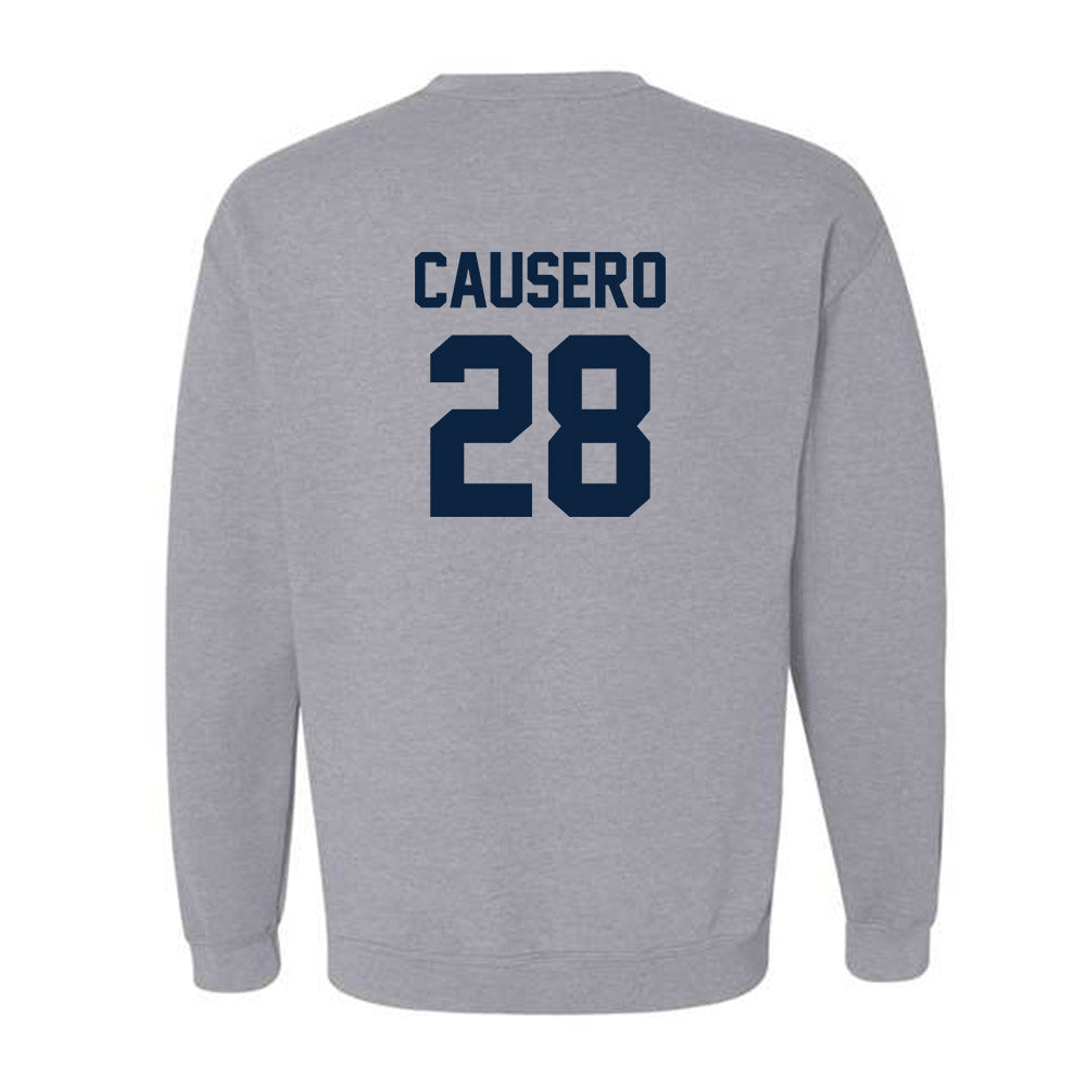 Xavier - NCAA Baseball : Lincoln Causero - Classic Shersey Crewneck Sweatshirt-1