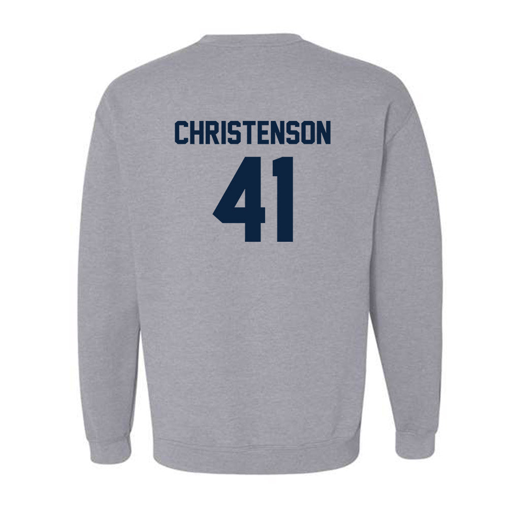 Xavier - NCAA Baseball : Carter Christenson - Classic Shersey Crewneck Sweatshirt-1