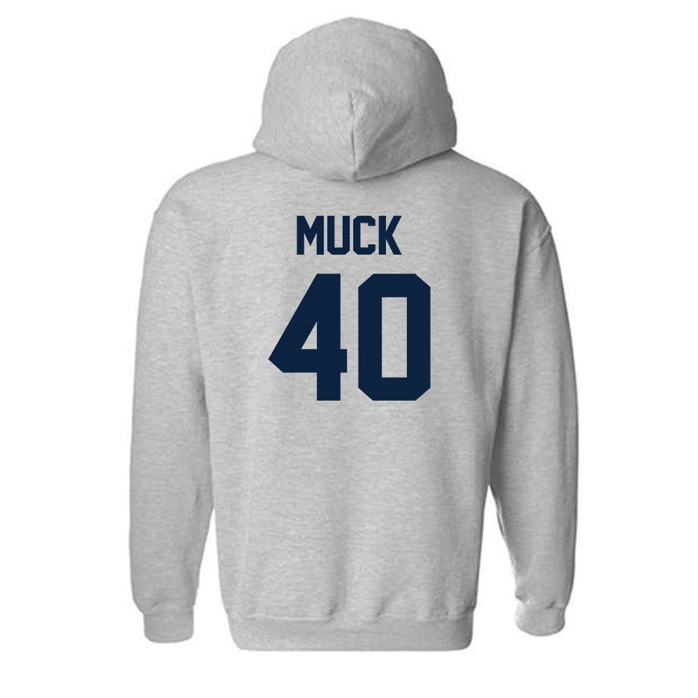 Xavier - NCAA Baseball : Karter Muck - Classic Shersey Hooded Sweatshirt-1
