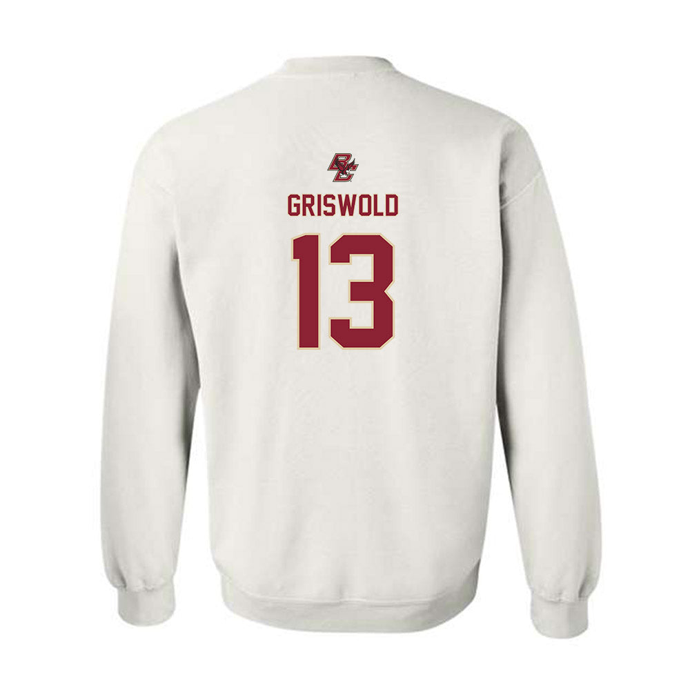 Boston College - NCAA Women's Ice Hockey : Jaime Griswold - Sports Shersey Crewneck Sweatshirt-1