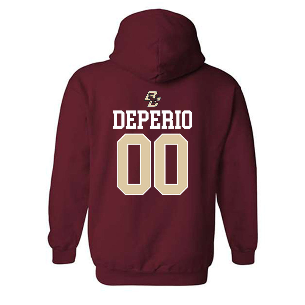 Boston College - NCAA Softball : Kaeliana DePerio - Sports Shersey Hooded Sweatshirt-1