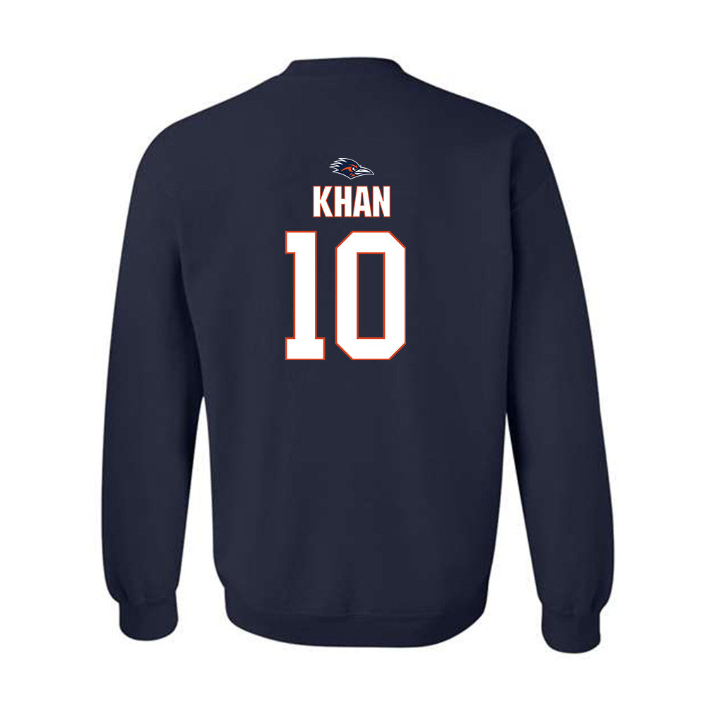 UTSA - NCAA Football : Alpha Khan - Classic Shersey Crewneck Sweatshirt-1