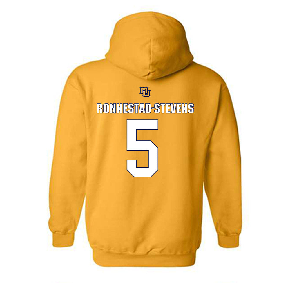 Marquette - NCAA Men's Soccer : Tristan Ronnestad-Stevens - Generic Shersey Hooded Sweatshirt-1