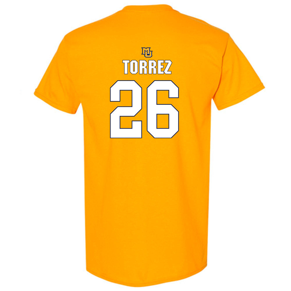 Marquette - NCAA Men's Soccer : Hudson Torrez - Generic Shersey T-Shirt-1
