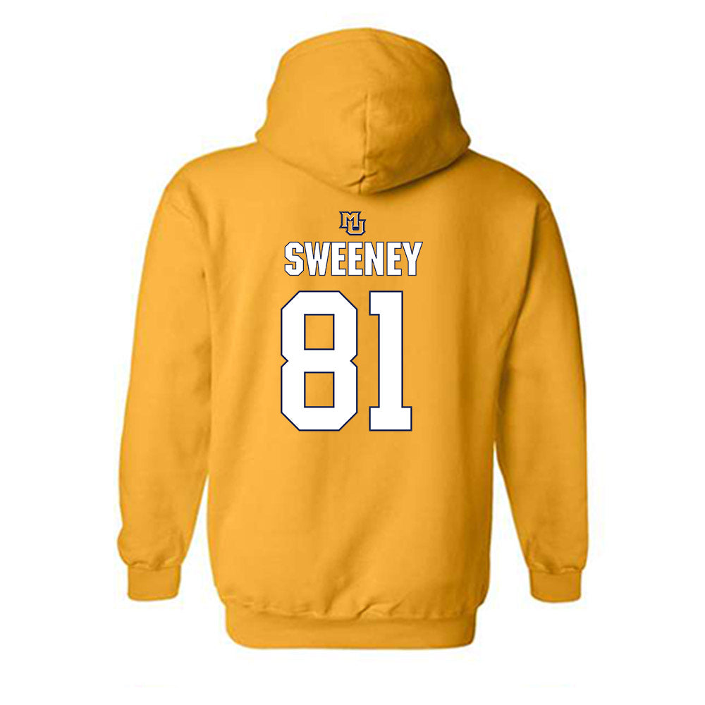 Marquette - NCAA Men's Lacrosse : Harrison Sweeney - Generic Shersey Hooded Sweatshirt-1