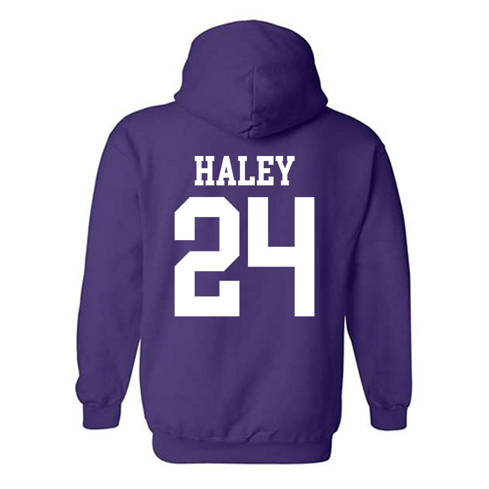 Kansas State - NCAA Baseball : Austin Haley - Classic Shersey Hooded Sweatshirt-1