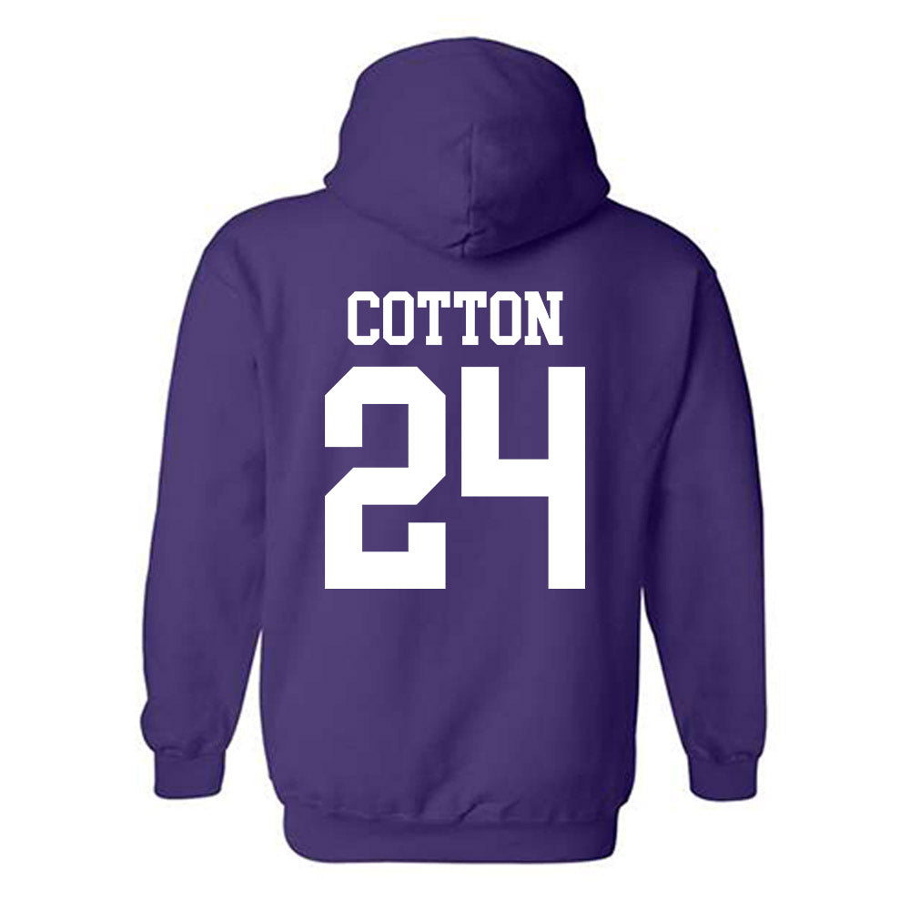 Kansas State - NCAA Women's Basketball : Jenessa Cotton - Classic Shersey Hooded Sweatshirt-1