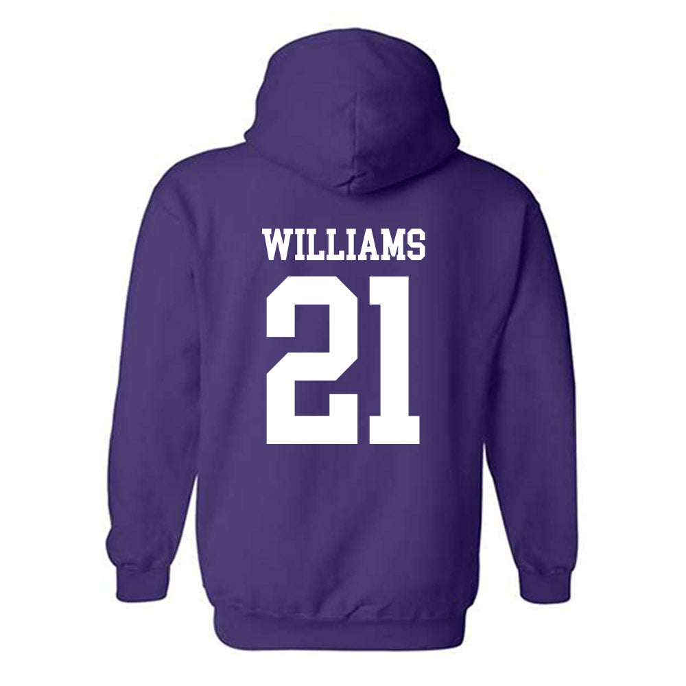 Kansas State - NCAA Women's Volleyball : Jordyn Williams - Classic Shersey Hooded Sweatshirt-1