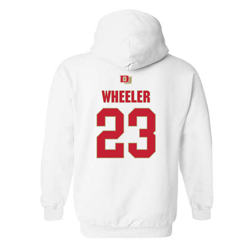 DU - NCAA Men's Soccer : Blake Wheeler - Classic Shersey Hooded Sweatshirt-1
