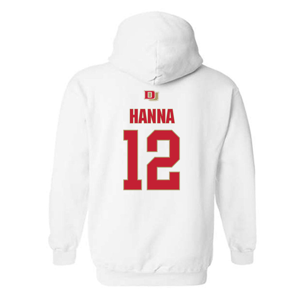 DU - NCAA Men's Soccer : Kieran Hanna - Classic Shersey Hooded Sweatshirt-1