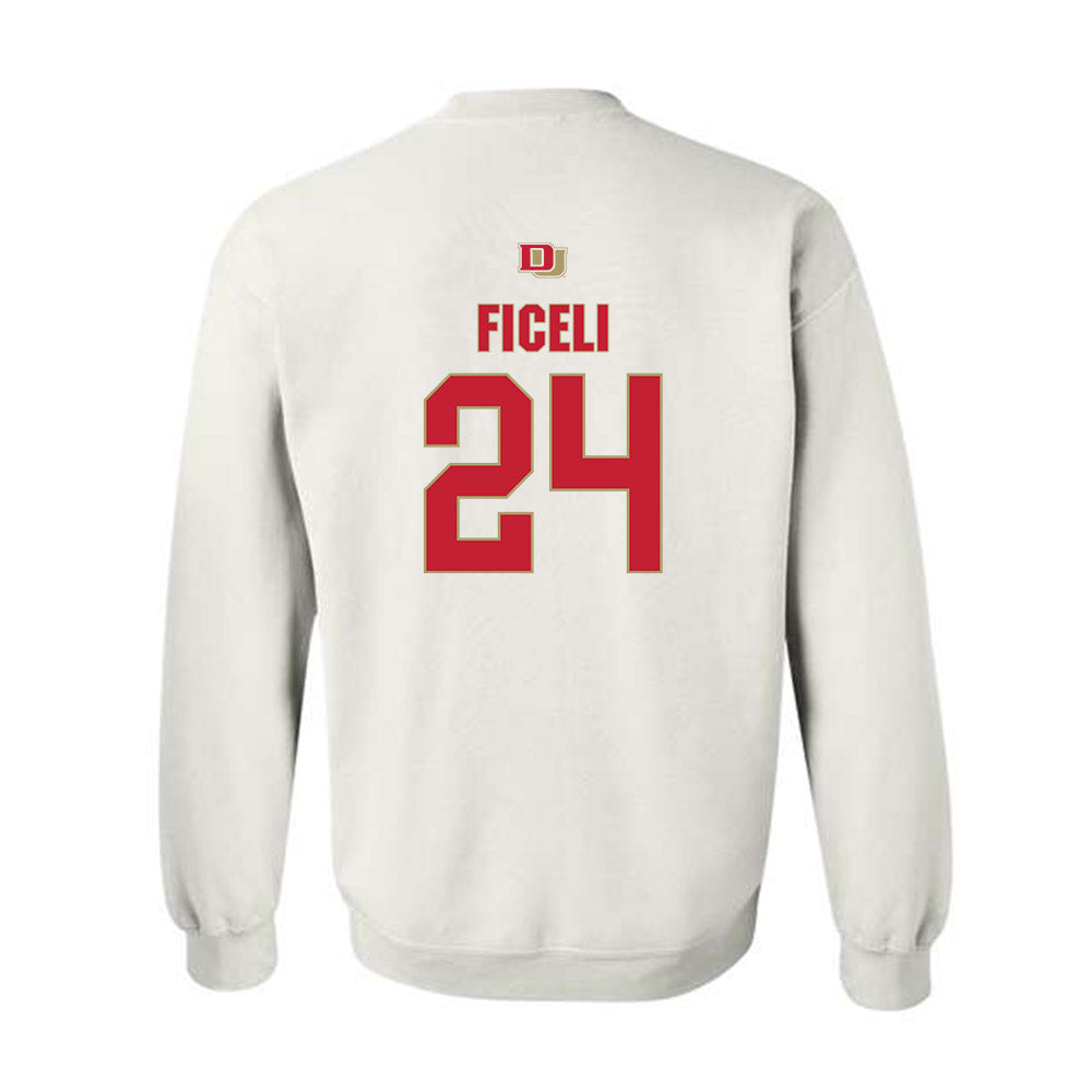 DU - NCAA Men's Lacrosse : Luke Ficeli - Classic Shersey Crewneck Sweatshirt-1