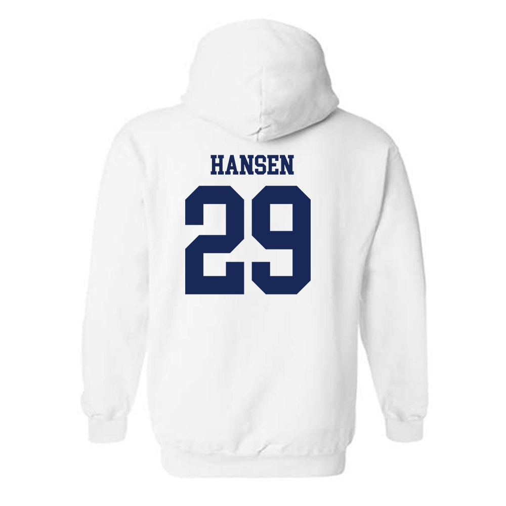 Marquette - NCAA Women's Lacrosse : Megan Hansen - Generic Shersey Hooded Sweatshirt-1