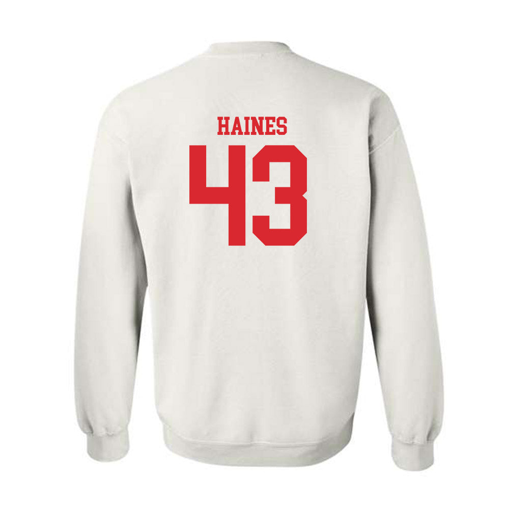 Rutgers - NCAA Baseball : Finn Haines - Classic Shersey Crewneck Sweatshirt-1