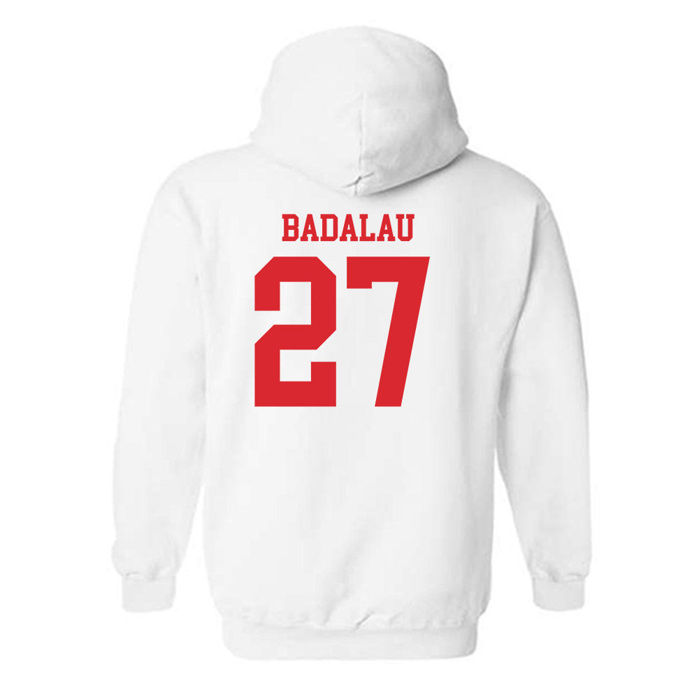 Rutgers - NCAA Men's Basketball : Denis Badalau - Classic Shersey Hooded Sweatshirt-1