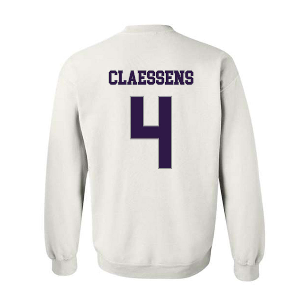 Kansas State - NCAA Women's Basketball : Nastja Claessens - Classic Shersey Crewneck Sweatshirt-1