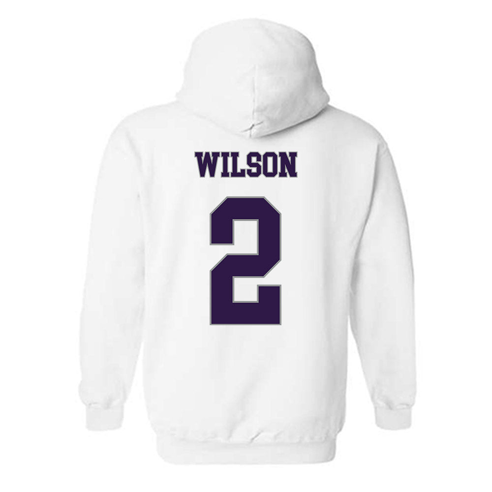 Kansas State - NCAA Men's Basketball : Exavier Wilson - Classic Shersey Hooded Sweatshirt-1