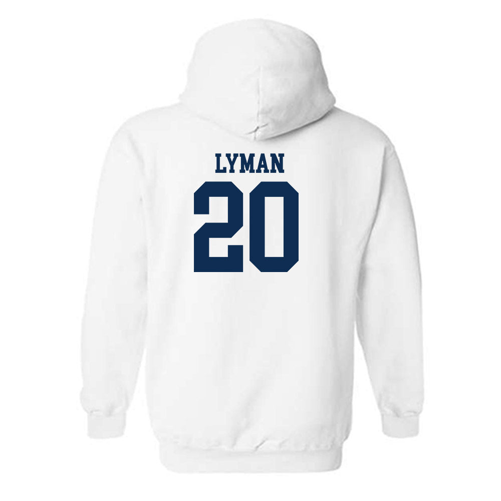 West Virginia - NCAA Baseball : Luke Lyman - Classic Shersey Hooded Sweatshirt-1