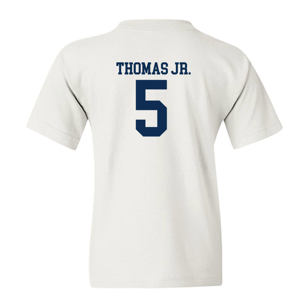 West Virginia - NCAA Men's Basketball : DJ Thomas Jr. - Classic Shersey Youth T-Shirt-1