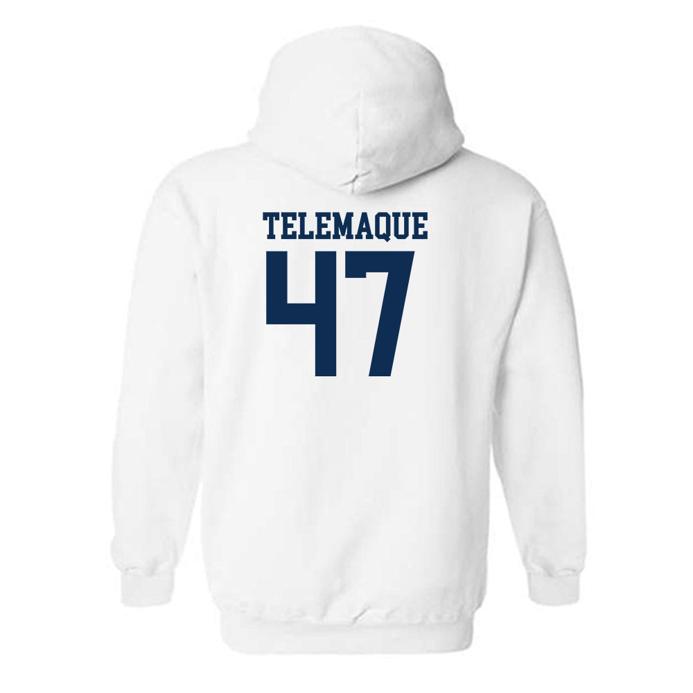 West Virginia - NCAA Football : Wilnerson Telemaque - Classic Shersey Hooded Sweatshirt-1