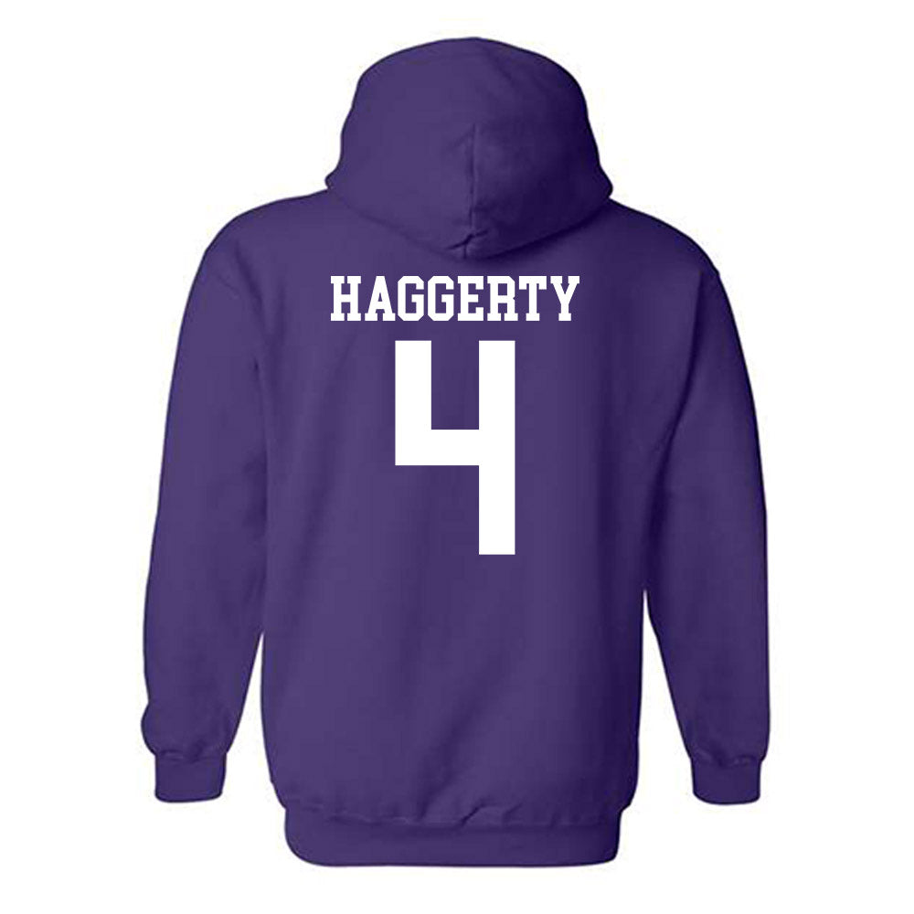 Kansas State - NCAA Men's Basketball : Pj Haggerty - Classic Shersey Hooded Sweatshirt-1