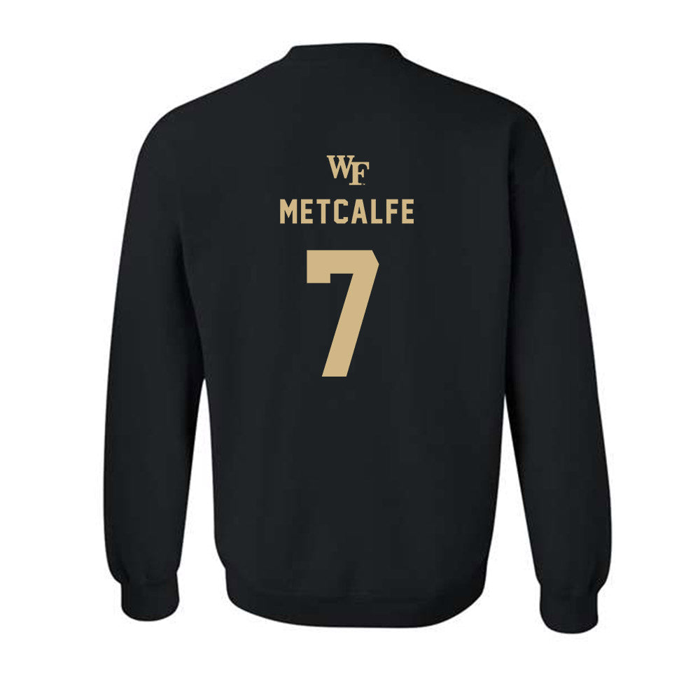 Wake Forest - NCAA Women's Basketball : Savannah Metcalfe - Generic Sports Shersey Crewneck Sweatshirt-1