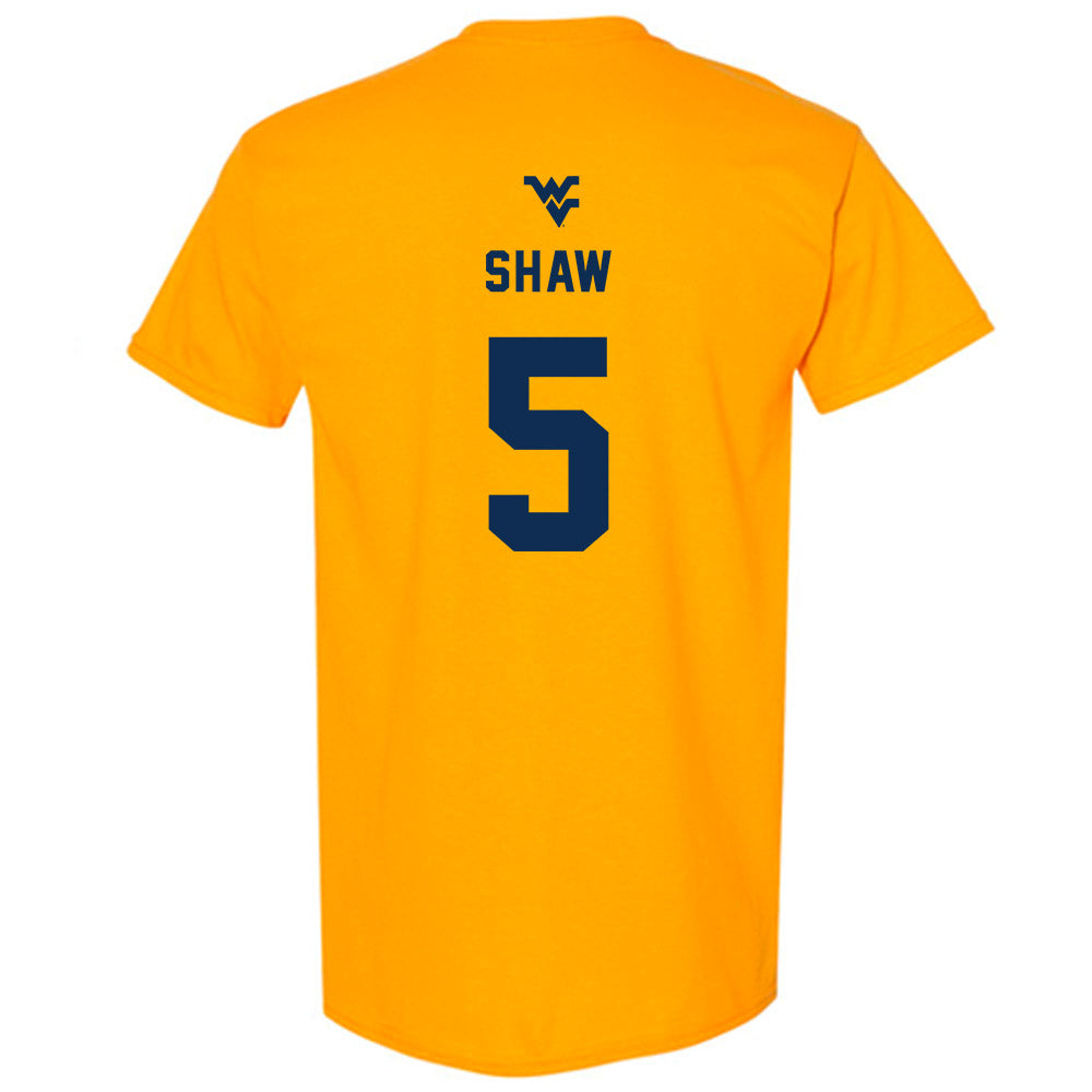 West Virginia - NCAA Women's Basketball : Sydney Shaw - Generic Sports Shersey T-Shirt-1