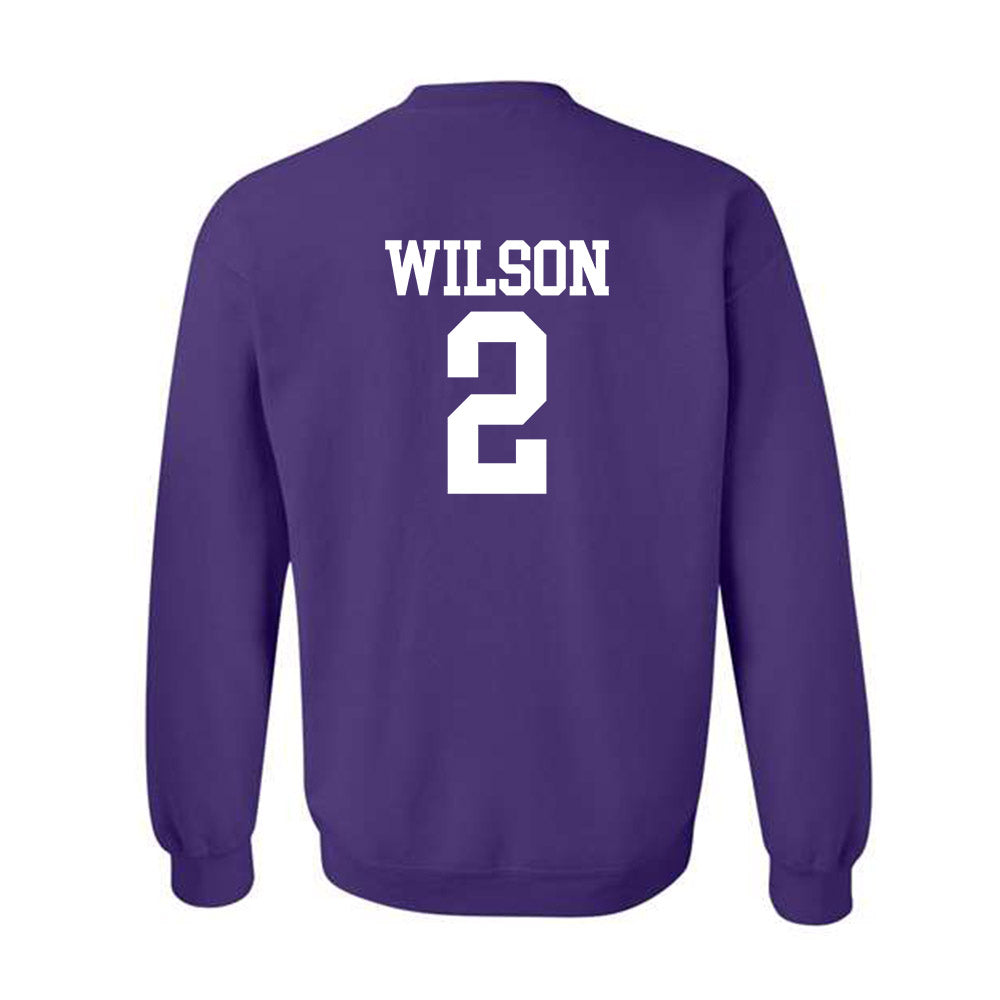 Kansas State - NCAA Men's Basketball : Exavier Wilson - Classic Shersey Crewneck Sweatshirt-1
