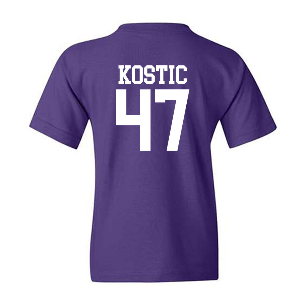 Kansas State - NCAA Men's Basketball : Andrej Kostic - Classic Shersey Youth T-Shirt-1