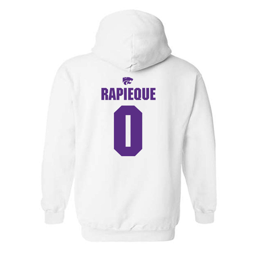 Kansas State - NCAA Men's Basketball : Elias Rapieque - Sports Shersey Hooded Sweatshirt-1