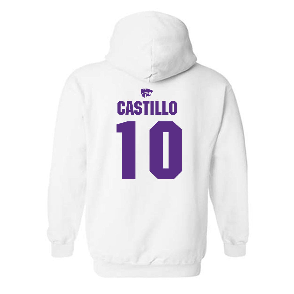 Kansas State - NCAA Men's Basketball : David Castillo - Sports Shersey Hooded Sweatshirt