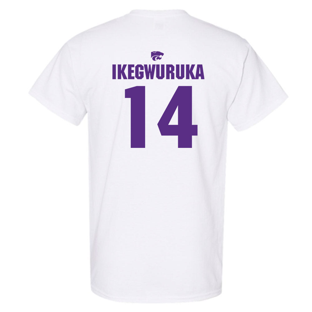 Kansas State - NCAA Men's Basketball : Mobi Ikegwuruka - Sports Shersey T-Shirt-1