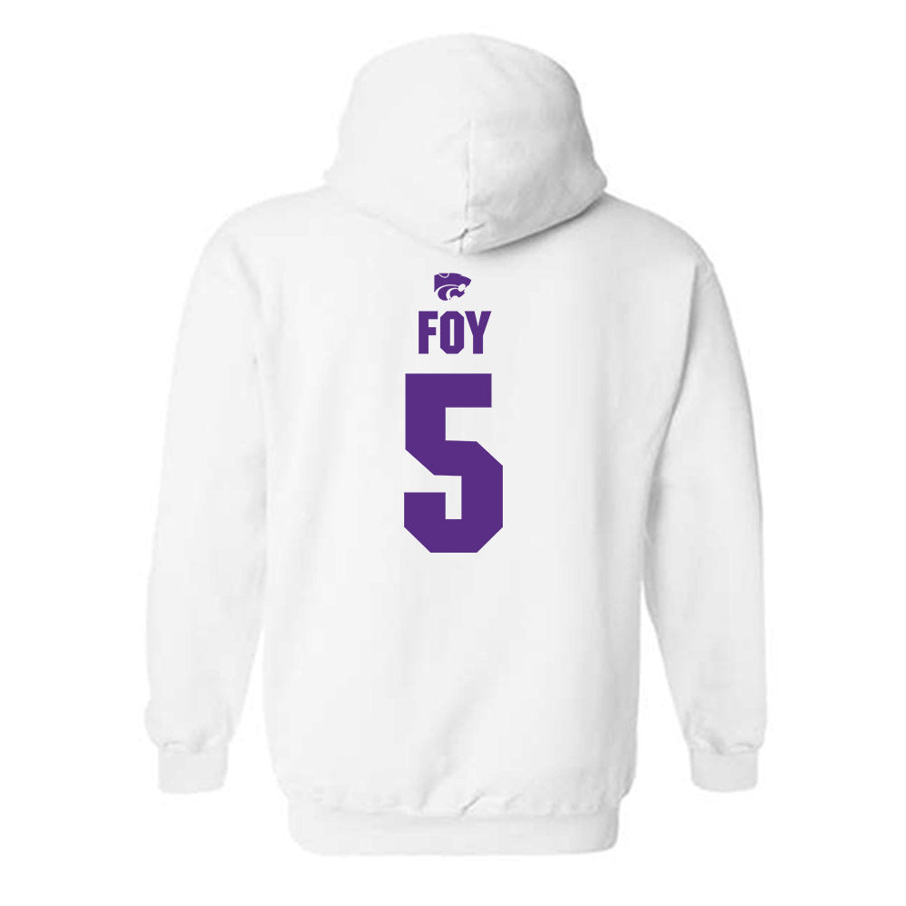 Kansas State - NCAA Women's Basketball : Aniya' Foy - Sports Shersey Hooded Sweatshirt-1