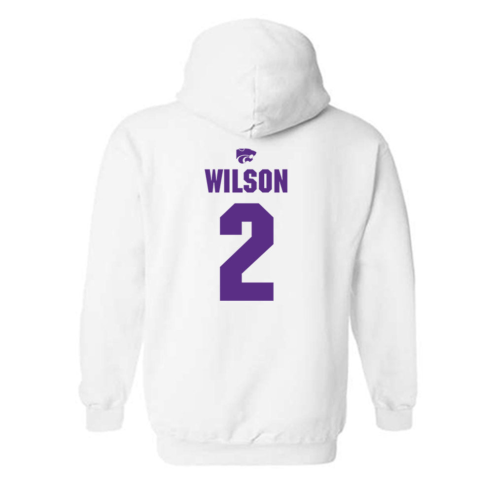 Kansas State - NCAA Men's Basketball : Exavier Wilson - Sports Shersey Hooded Sweatshirt-1