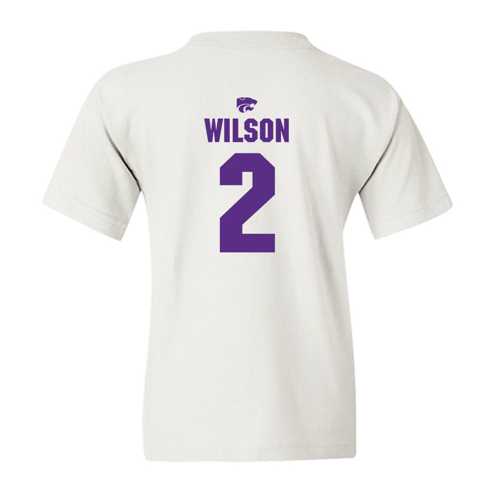 Kansas State - NCAA Men's Basketball : Exavier Wilson - Sports Shersey Youth T-Shirt-1