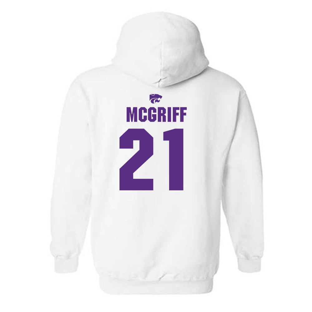 Kansas State - NCAA Men's Basketball : Khamari McGriff - Sports Shersey Hooded Sweatshirt-1