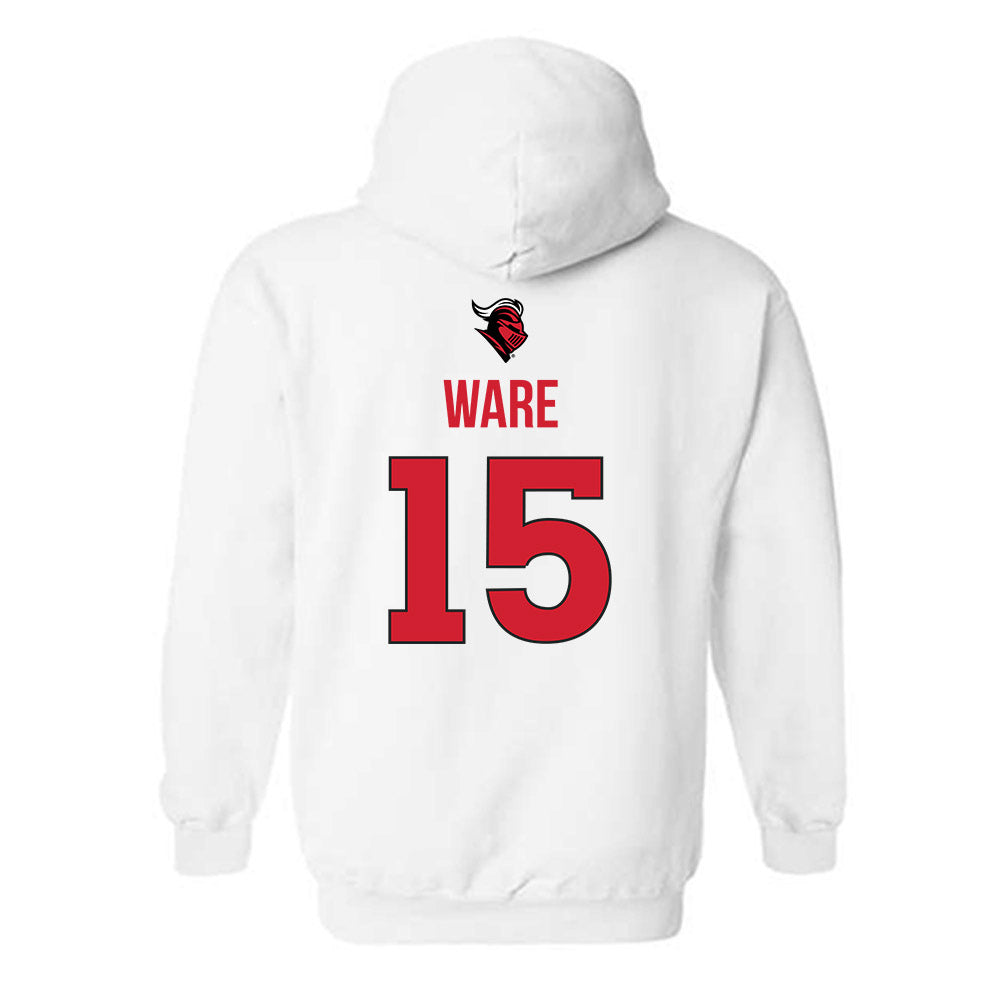 Rutgers - NCAA Men's Basketball : Gevonte Ware - Sport Shersey Hooded Sweatshirt-1