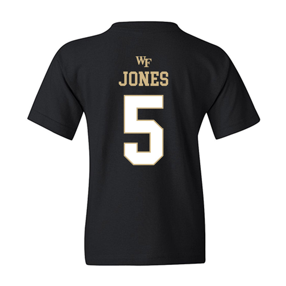 Wake Forest - NCAA Women's Basketball : Caitlyn Jones - Sports Shersey Youth T-Shirt-1