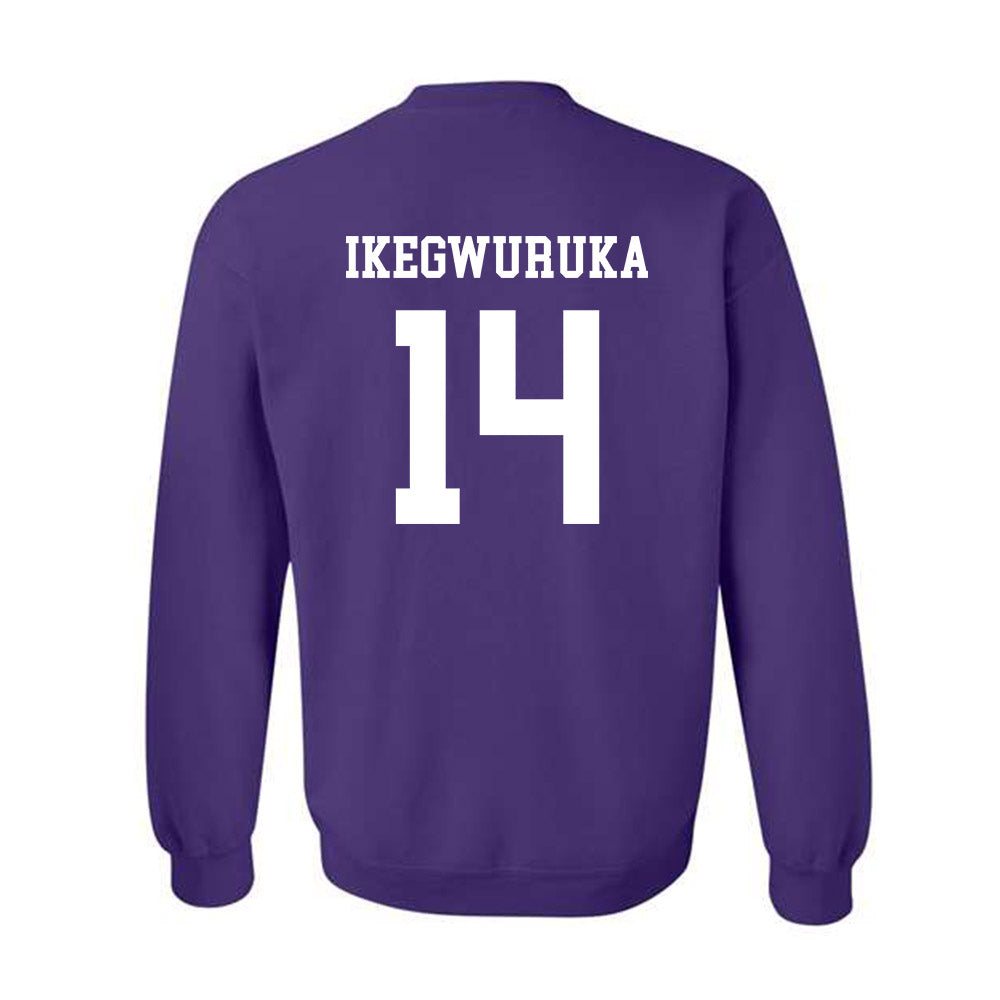 Kansas State - NCAA Men's Basketball : Mobi Ikegwuruka - Classic Shersey Crewneck Sweatshirt-1