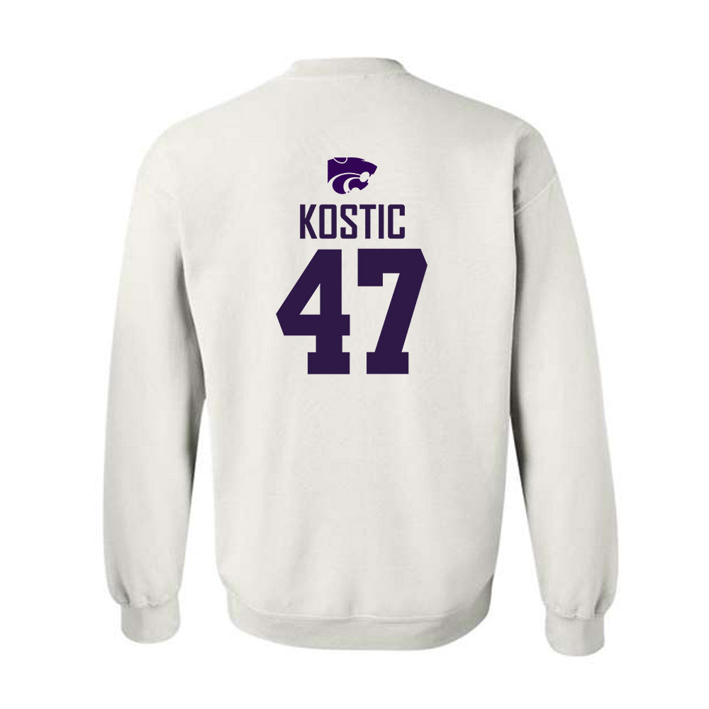 Kansas State - NCAA Men's Basketball : Andrej Kostic - Classic Shersey Crewneck Sweatshirt-1